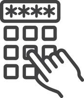 Hand icon symbol image illustration vector