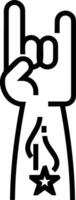 Hand icon symbol image illustration vector