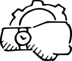 Hand icon symbol image illustration vector