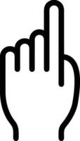 Hand icon symbol image illustration vector