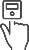 Hand icon symbol image illustration vector