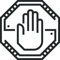 Hand icon symbol image illustration vector