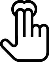 Hand icon symbol image illustration vector