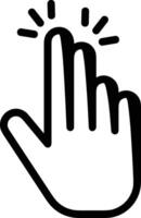 Hand icon symbol image illustration vector