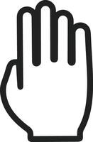 Hand icon symbol image illustration vector