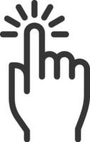 Hand icon symbol image illustration vector