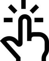 Hand icon symbol image illustration vector