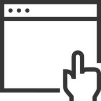 Hand icon symbol image illustration vector