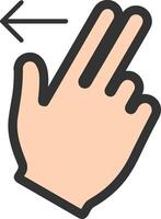 Hand icon symbol image illustration vector
