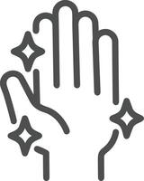 Hand icon symbol image illustration vector