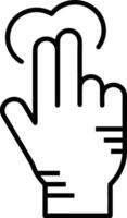 Hand icon symbol image illustration vector