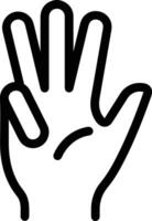 Hand icon symbol image illustration vector
