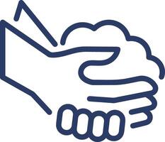 Hand icon symbol image illustration vector