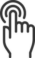 Hand icon symbol image illustration vector