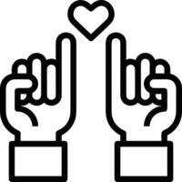 Hand icon symbol image illustration vector