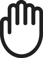 Hand icon symbol image illustration vector