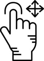 Hand icon symbol image illustration vector