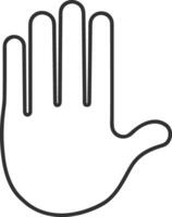 Hand icon symbol image illustration vector