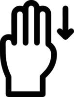 Hand icon symbol image illustration vector