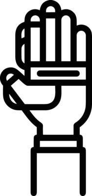 Hand icon symbol image illustration