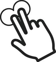 Hand icon symbol image illustration vector