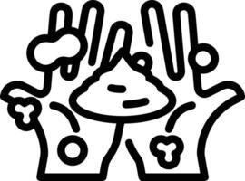 Hand icon symbol image illustration vector