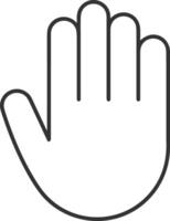 Hand icon symbol image illustration vector