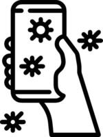 Hand icon symbol image illustration vector