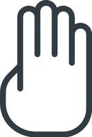 Hand icon symbol image illustration vector