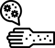 Hand icon symbol image illustration vector