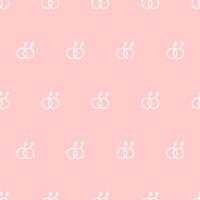 A simple seamless pattern with LGBTQ community symbols. Pink background. vector