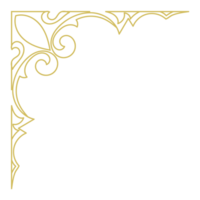 oro Vintage ▾ barocco angolo ornamento retrò modello antico stile acanto. decorativo design filigrana calligrafia. voi può uso per nozze decorazione di saluto carta e laser taglio. png