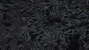 Black abstract wave top view video