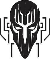 Cyber Scoundrel Shadowy Thief Symbol Ghostly Grafter Digital Cyber Thief Graphic vector