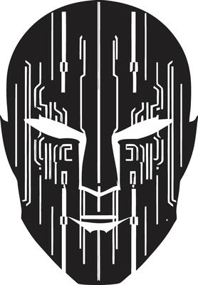 Stealthy Saboteur Black Cyber Thief Icon Cryptic Crook Sinister Thief Graphic
