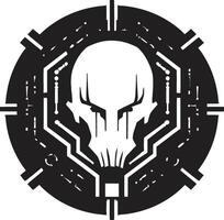 Digital Delinquent Shadowy Cyber Thief Icon Binary Bandit Sinister Thief Graphic vector