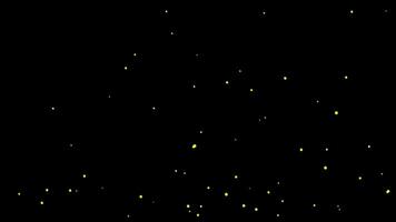 flow up yellow gold particles bokeh animation video