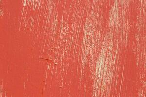 Out of Color Red Painted Wall Texture. Brush Strokes. photo