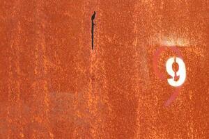 Rusty Painted Wall Texture. Number 9. photo