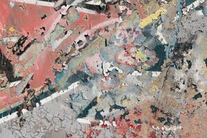 Weathered Graffiti Wall. Urban Street Art Beauty. Texture Backgr photo