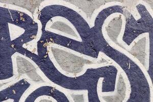 Weathered Graffiti Wall. Urban Street Art Beauty. Texture Backgr photo