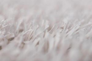 White artificial grass texture with blurred background. Modern s photo