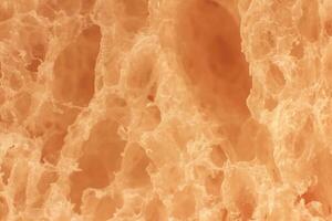 Pulp of bread macro closeup. Texture background. Center. photo