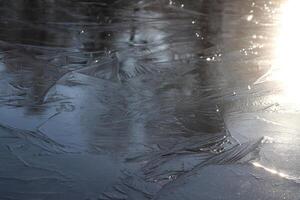 Ice Lake Pattern Surface Background Texture. Drawings of Ice Lin photo
