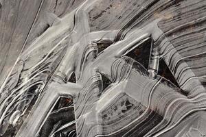 Ice Pattern Surface Background Texture. Wavy Drawings of Ice Lin photo