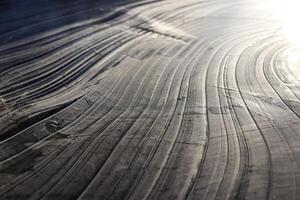 Ice Lines Pattern Surface Background Texture. Wavy Drawings of I photo