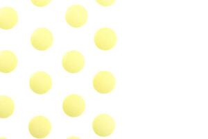 Yellow Isolated Pills Pattern Texture. Medical Tablets Background. Macro Closeup. photo