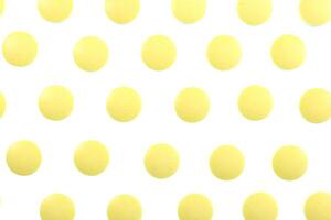 Yellow Isolated Pills Pattern Texture. Medical Background. Macro Closeup. photo