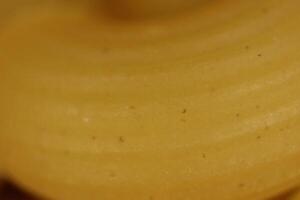 Horns Pasta Texture. Uncooked Macaroni Food Background. Macro Closeup. photo