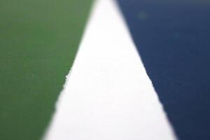 Tennis Playground Markup Line Background Texture. Focused Foreground with Blurred Background. photo